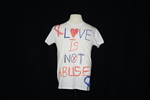 UNI Clothesline Project T-Shirt, 2012-2021 [Photo 041, Front] by University of Northern Iowa. Rod Library.