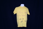 UNI Clothesline Project T-Shirt, 2012-2021 [Photo 010. Front] by University of Northern Iowa. Rod Library.