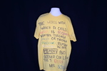 UNI Clothesline Project T-Shirt, 2012-2021 [Photo 040, Front] by University of Northern Iowa. Rod Library.
