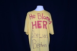 UNI Clothesline Project T-Shirt, 2012-2021 [Photo 046, Front] by University of Northern Iowa. Rod Library.