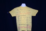UNI Clothesline Project T-Shirt, 2012-2021 [Photo 065, Front] by University of Northern Iowa. Rod Library.