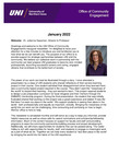 Office of Community Engagement Newsletter, January 2022 by University of Northern Iowa. Office of Community Engagement.