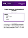 Office of Community Engagement Newsletter, September 2022 by University of Northern Iowa. Office of Community Engagement.