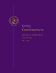 Spring Commencement [Program], May 7, 2016 by University of Northern Iowa.
