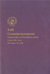 Fall Commencement [Program], December 20, 2008 by University of Northern Iowa