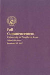 Fall Commencement [Program], December 15, 2007