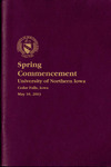 Spring Commencement [Program], May 10, 2003