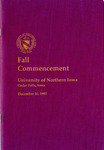 Fall Commencement [Program], December 20, 1997 by University of Northern Iowa