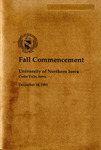 Fall Commencement [Program], December 18, 1993 by University of Northern Iowa