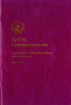 Spring Commencement [Program], May 8, 1993