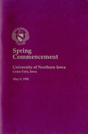 Spring Commencement [Program], May 9, 1992 by University of Northern Iowa