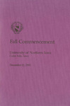 Fall Commencement [Program], December 21, 1991 by University of Northern Iowa