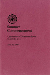 Summer Commencement [Program], July 29, 1988 by University of Northern Iowa