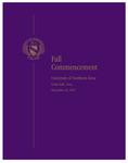 Fall Commencement [Program], December 16, 2017 by University of Northern Iowa