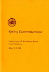 Spring Commencement [Program], May 5, 1984 by University of Northern Iowa