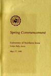 Spring Commencement [Program], May 17, 1980 by University of Northern Iowa