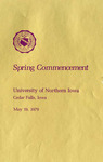 Spring Commencement [Program], May 19, 1979 by University of Northern Iowa