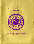 Summer Commencement [Program], July 28, 1978