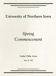 Spring Commencement [Program], May 27, 1972