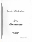 Spring Commencement [Program], May 29, 1969