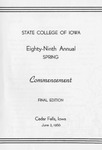 Spring Commencement [Program], June 3, 1966