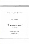 Summer Commencement [Program], August 7, 1963 by State College of Iowa