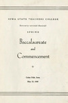 Spring Baccalaureate and Commencement, May 23, 1949 by Iowa State Teachers College