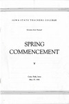 Spring Commencement [Program], May 25, 1948