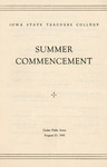 Summer Commencement [Program], August 23, 1945