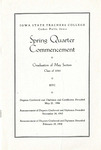 Spring Quarter Commencement [Program], May 21, 1944