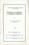 Spring Quarter Commencement [Program], June 2, 1941 by Iowa State Teachers College