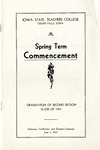 Spring Term Commencement [Program], June 1, 1931 by Iowa State Teachers College