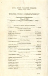 Winter Term Commencement [Program], March 7, 1922 by Iowa State Teachers College