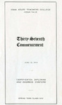 Spring Term Commencement [Program], June 10, 1913