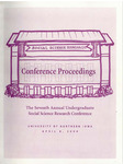 Conference Proceedings: The Seventh Annual Undergraduate Social Science Research Conference, April 8, 2000