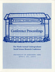 Conference Proceedings: The Ninth Annual Undergraduate Social Science Research Conference, April 20, 2002 by University of Northern Iowa. College of Social and Behavioral Science.