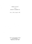 Research Activities at the University of Northern Iowa, July 1, 1983 to June 30, 1984 by University of Northern Iowa. Office of the Graduate College.