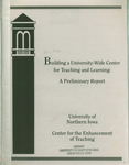 Building a University-Wide Center for Teaching and Learning: A Preliminary Report by Roger Sell