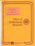 Report Comparing 1985 Summer Session with 1986 Summer Session at University of Northern Iowa by Gerald D. Bisbey and 
