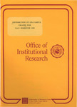 Distribution of On-Campus Grades for Fall Semester 1989 by Gerald D. Bisbey and Office of Institutional Research. University of Northern Iowa.