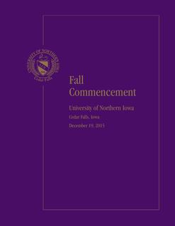 Fall Commencement [Program], December 19, 2015