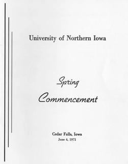 Spring Commencement [Program], June 4, 1971