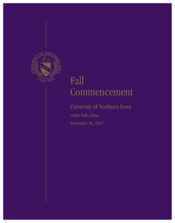 Fall Commencement [Program], December 16, 2017