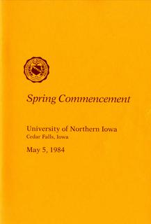 Spring Commencement [Program], May 5, 1984