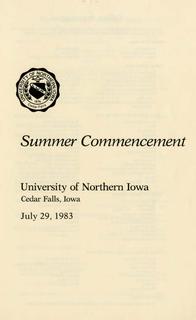 Summer Commencement [Program], July 29, 1983