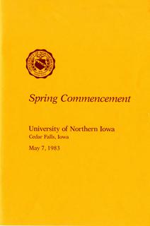 Spring Commencement [Program], May 7, 1983