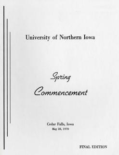Spring Commencement [Program], May 28, 1970
