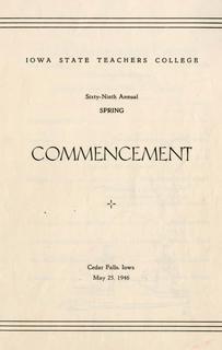 Spring Commencement [Program], May 25, 1946