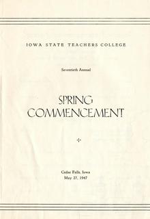 Spring Commencement [Program], May 27, 1947