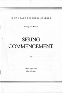 Spring Commencement [Program], May 25, 1948
